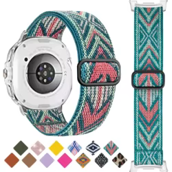 Correa de nailon para reloj Samsung Galaxy Watch 8, pulsera de elasticidad ajustable para Galaxy Watch 8, accesorios clásicos