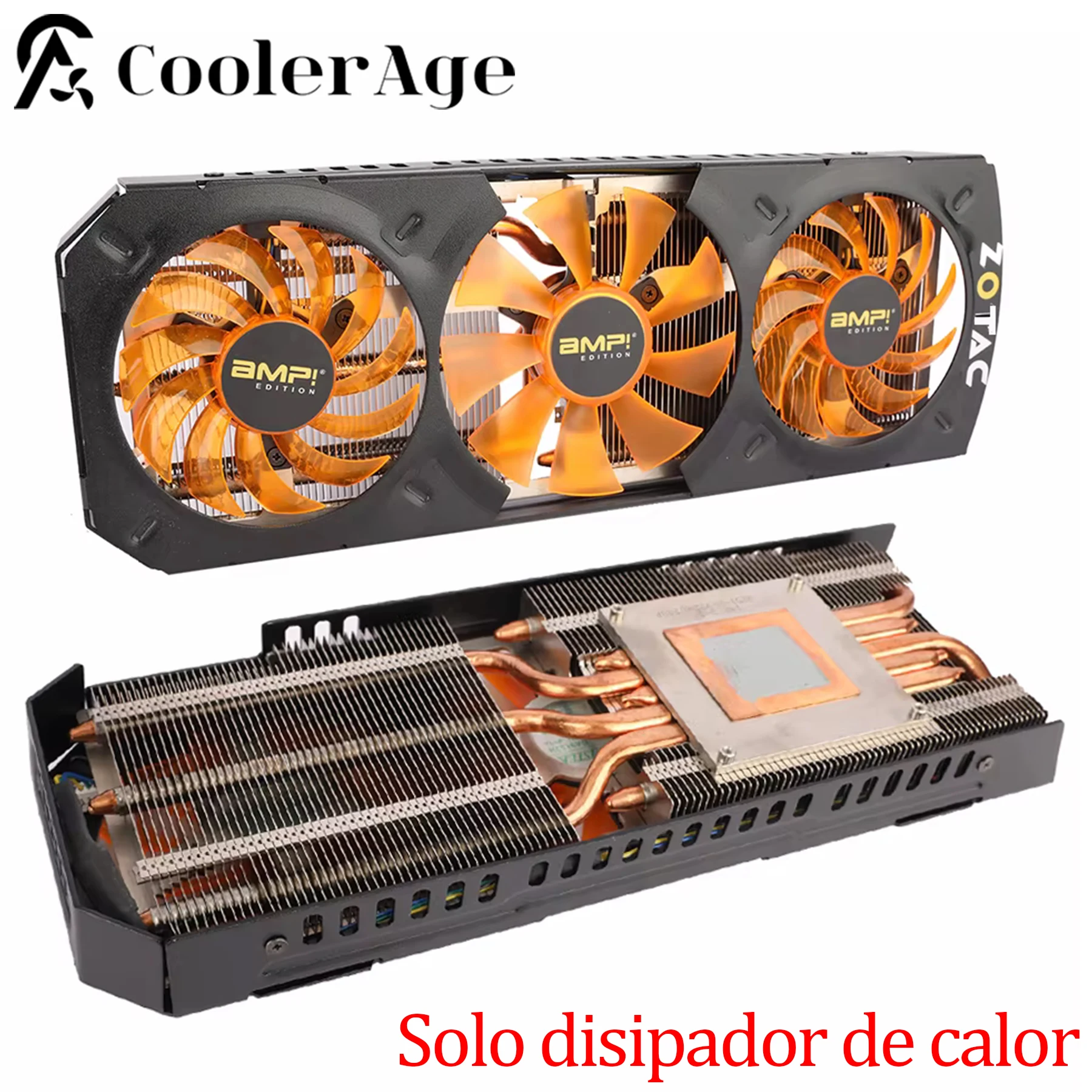 Disipador de calor de tarjeta de vídeo para ZOTAC GTX 750 3GD5 AMP 75mm GA81S2U 85mm GA91S2H GTX750 disipador de calor de repuesto de tarjeta gráfica - imagen 2