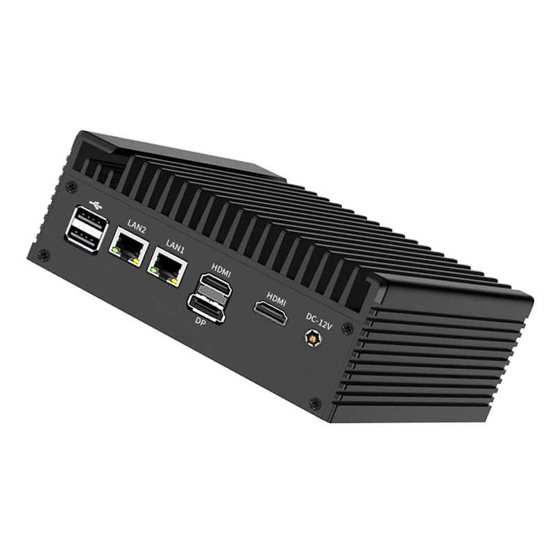 Servidor Firewall sólido 12.a generación Intel N100 N150 Mini PC sin ventilador 2xi226-V 2,5G 2 * COM NVMe 1 * DP 2 * HD computadora de refrigeración eficiente Nuc - imagen 4