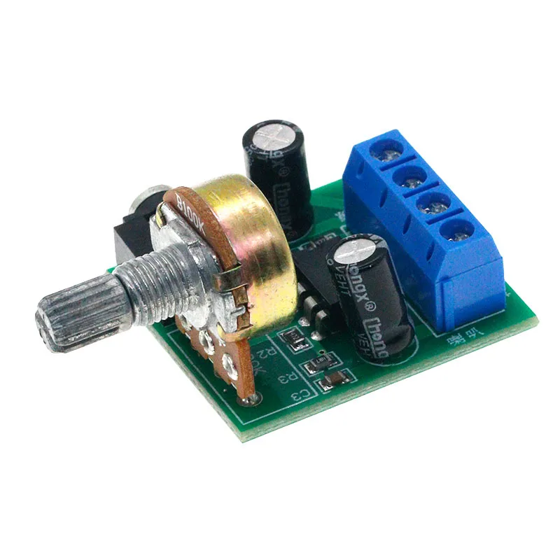 LM386 Mono Mini placa amplificadora de potencia YX1667 DC 3-12V, módulo amplificador de Audio de volumen ajustable - imagen 3
