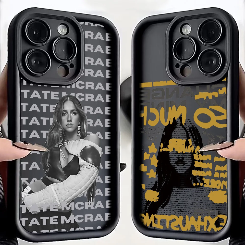 Singer 18 Tate M-McRae funda de teléfono caliente para IPhone 17 16e 16 15 14 13 12 11 Air Pro Max Mini XR XS X 7 8 6 6s Plus cubierta trasera de TPU - imagen 2