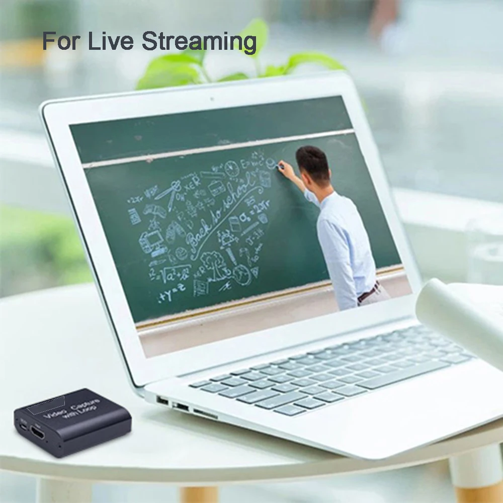 Tarjeta de captura de vídeo Compatible con HDMI USB 2,0 4K Loop Out 1080P 60fps caja grabadora de vídeo para juegos PS4 transmisión en vivo - imagen 5