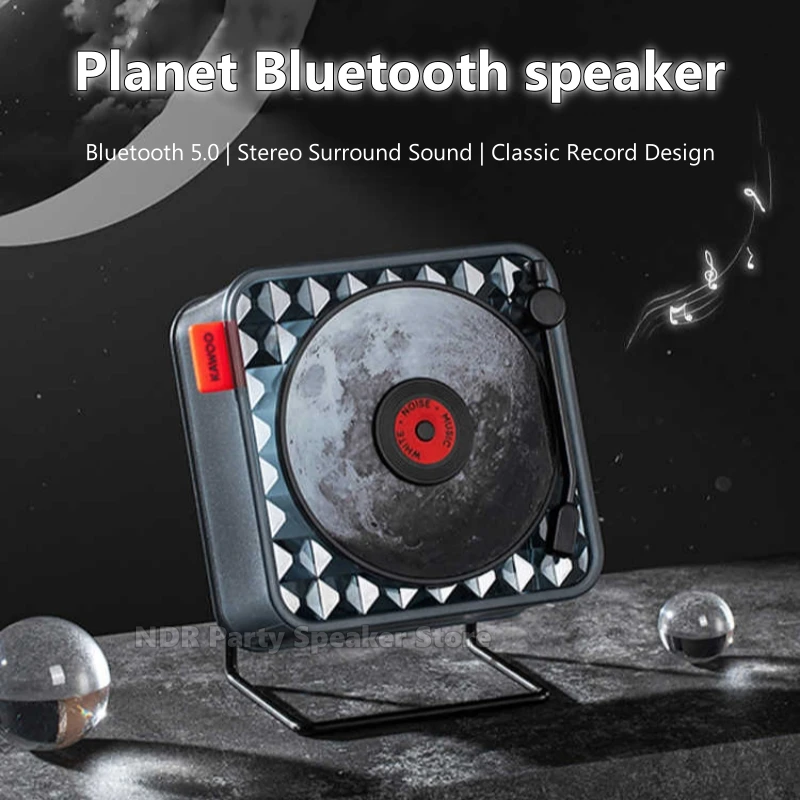 Nuevo regalo de Festival de moda, reproductor de vinilo con ondas, minialtavoces inalámbricos Bluetooth con ruido blanco, luz RGB, altavoz de ayuda para dormir - imagen 3