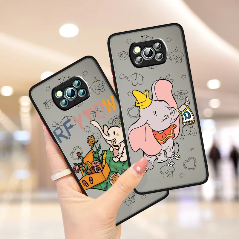 Disney Dumbo-funda translúcida esmerilada para Xiaomi Mi Poco X5, X4, X3, M6, M5S, M5, M4, M3, F5, F4, F3, F6 Pro, 5G - imagen 2