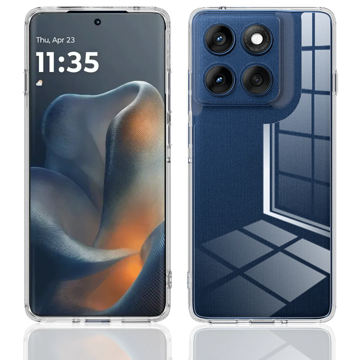 Funda para Moto Edge60 Pro 5G PC acrílico transparente a prueba de arañazos protección de cámara cubierta dura para Motorola Edge 60 Pro 5G - imagen 2