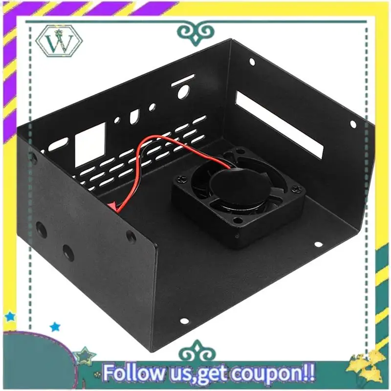 Nuevo para caja Orange Pi 5 Plus, carcasa de Metal con ventilador de refrigeración y disipador de calor para Orange Pi 5 Plus 4GB/8GB/16GB duradero fácil de usar - imagen 2