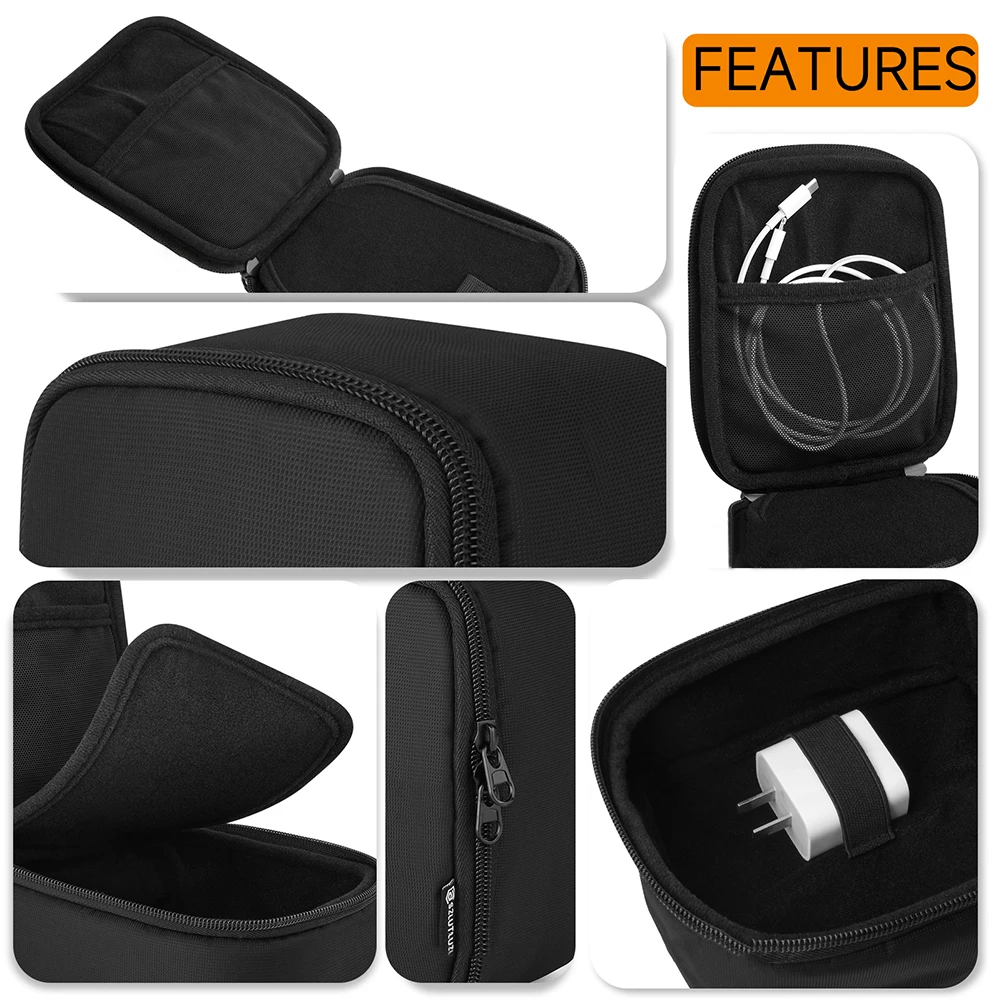 Bolsa de almacenamiento para cargador inalámbrico 3 en 1 o 2 en 1, estuche para cargador inalámbrico, almacenamiento portátil, bolsa impermeable, estuche para cargador de viaje - imagen 5