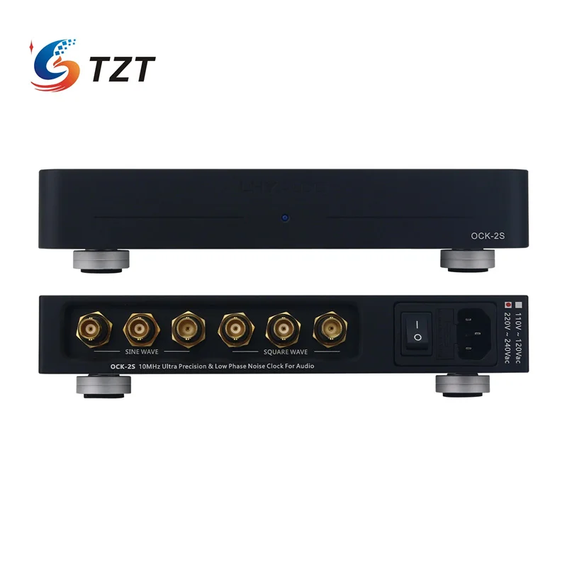 TZT plateado/negro OCK-2S 10MHz OCXO generador de reloj de referencia de ruido de fase ultrabaja de alta precisión con salida de 6 canales - imagen 4