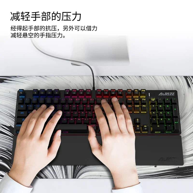 Reposamanos de cuero PU Cuatom 75% Esports escritura impermeable Pla Base teclado reposamuñecas ergonomía memoria esponja con palma Stree - imagen 3