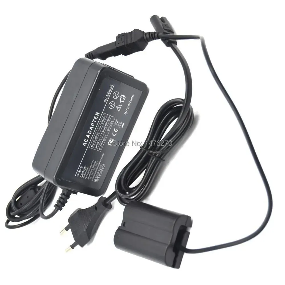 EP-5B batería falsa + adaptador de corriente de cámara EH-5 para Nikon, Z7, Z6, D7500, D7200, D7100, D850, D810, D810A, D800E, D750, D610, D600, D500, EN-EL15 - imagen 2