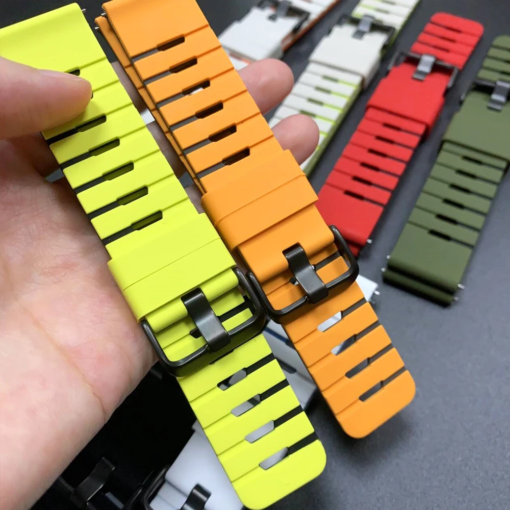 Correa de muñeca de silicona de 22mm para Xiaomi Watch color 2 S1 S2 S3 S4 Correa deportiva suave para REDMI Watch 5 Lite/pulsera transpirable activa - imagen 4