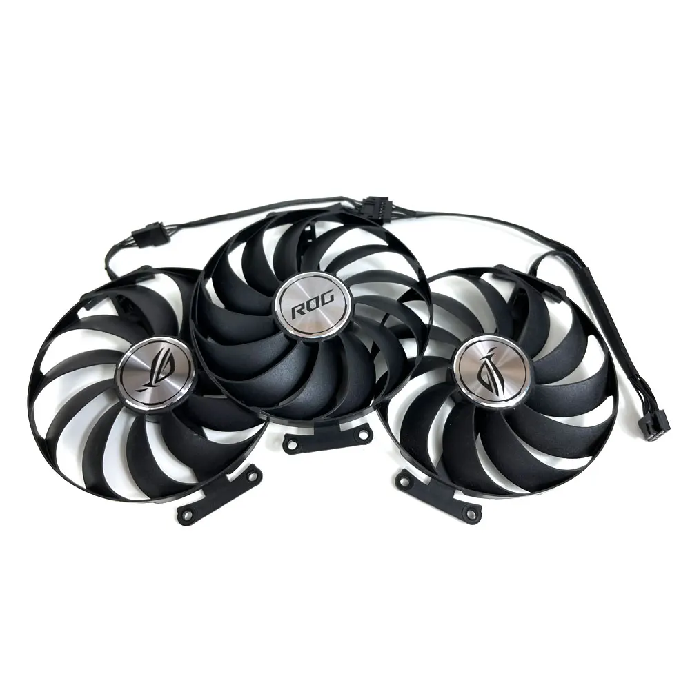 1 Juego de ventilador GPU ROG-STRIX-RTX 3060 TI, 3070 TI, para ASUS ROG-STRIX-RTX 3060 TI, 3070, 3070 TI, 3080, 3090, ventilador de refrigeración para tarjeta de vídeo - imagen 5