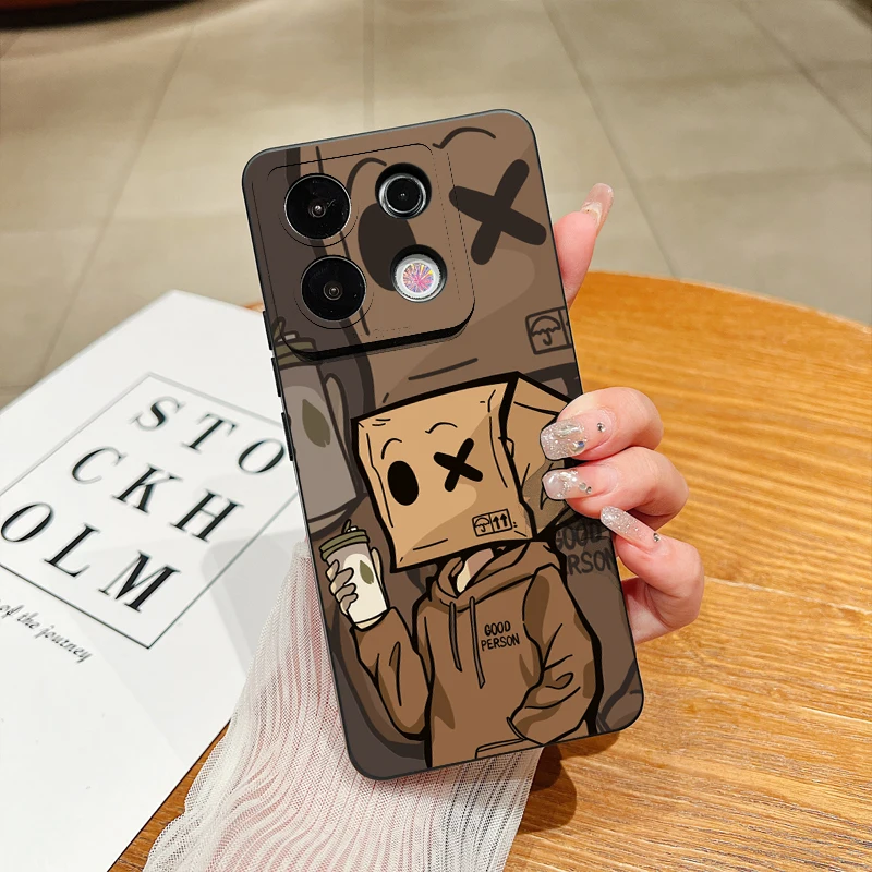 Funda de teléfono con diseño de hombre de papel para Xiaomi Mi 13 12 11 Lite 5G 14 13T 13 12T 12X Poco M6 X6 X5 X3 F5 Pro, funda de silicona a prueba de golpes - imagen 2