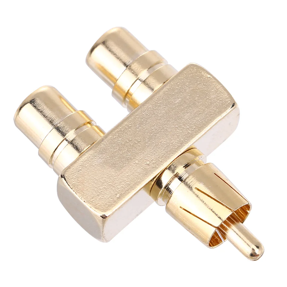 Adaptador divisor de Audio y Video RCA AV, 1 Conector convertidor macho a 2 hembra - imagen 3