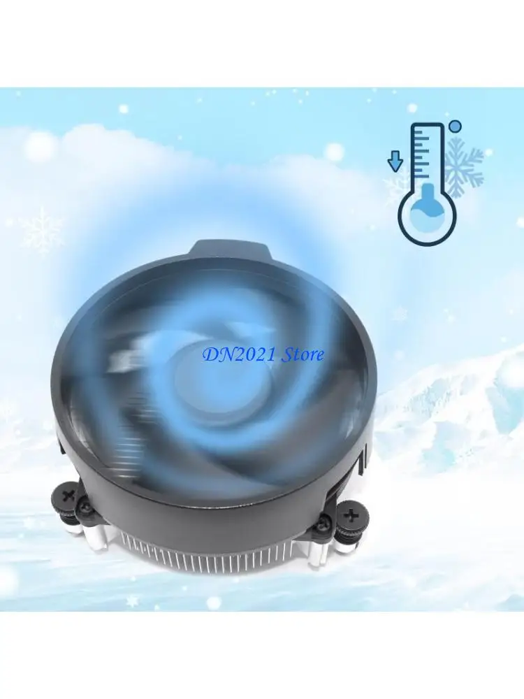 F3ke Desktop Computer CPU Radiador AM4 Ventilador control temperatura PWM enfriamiento CPU