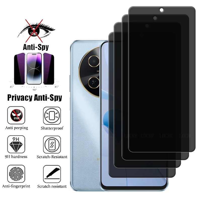 4 Uds para Huawei Nova 13i vidrio Huawei Nova 13i Protector de pantalla 9H HD Anti-espía privacidad vidrio templado Huawei Nova 13i