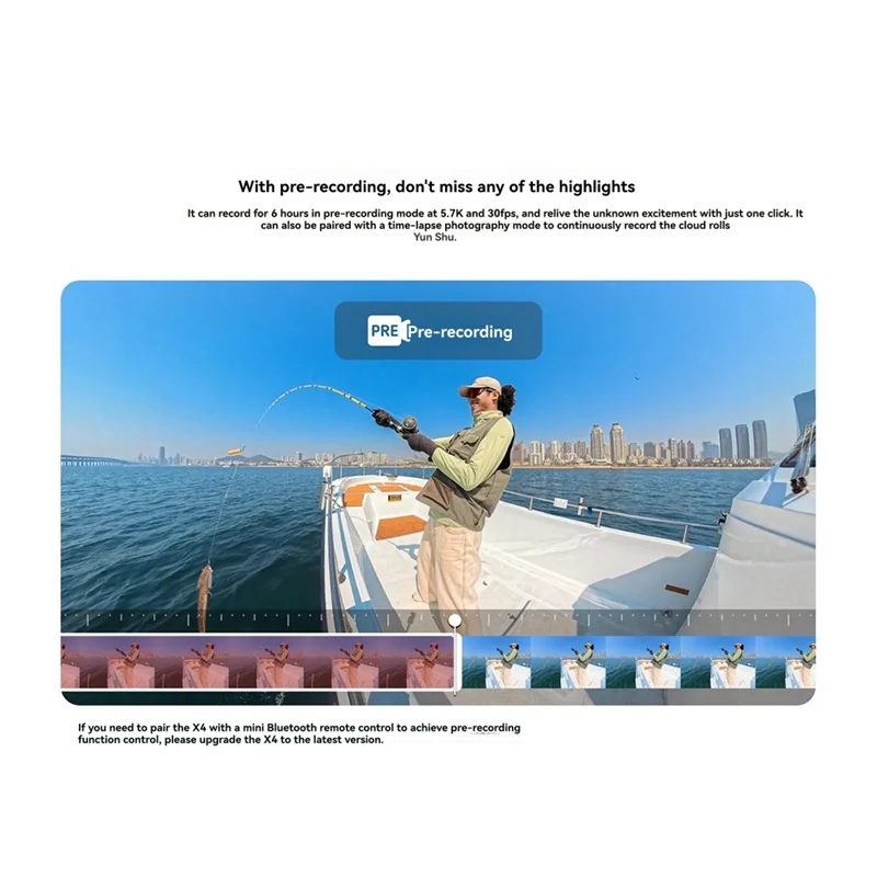 BTLIFE-para Insta360 FOMO Power Handle Pregrabación para fotografía y videografía mejorada Diseño compacto y portátil - imagen 2