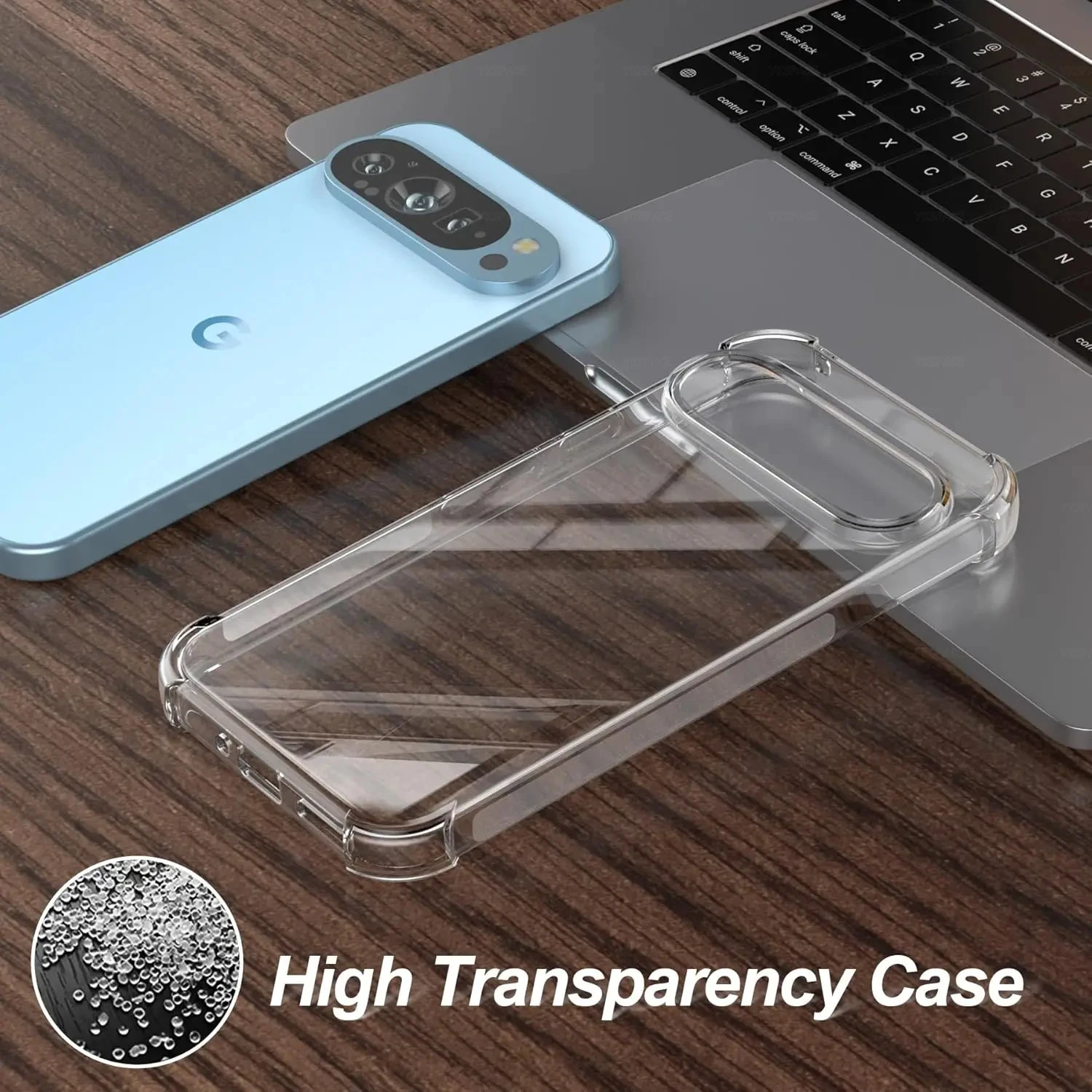 Funda de teléfono de silicona transparente con esquinas de Airbag a prueba de golpes para Google Pixel 9 Pro XL 9Pro, funda trasera fina de TPU transparente suave - imagen 4