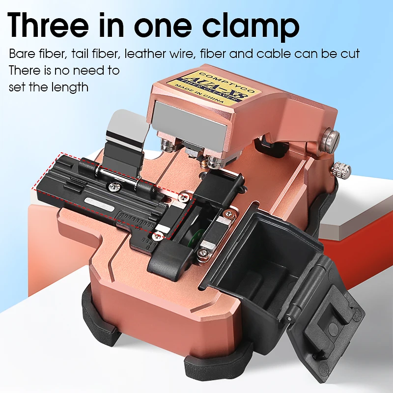 COMPTYCO AUA-X8 cuchilla de fibra óptica conexión en frío fusión empalme cuchillo de corte herramienta cortadora de Cable de fibra óptica - imagen 5