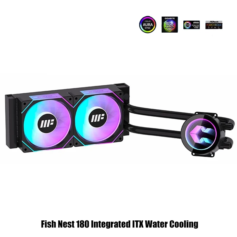 ITX AIO-enfriador de agua de escritorio AM5 1700 236W, disipador de calor líquido TDP para Mini gabinete pequeño para jugadores, ventilador ARGB - imagen 3