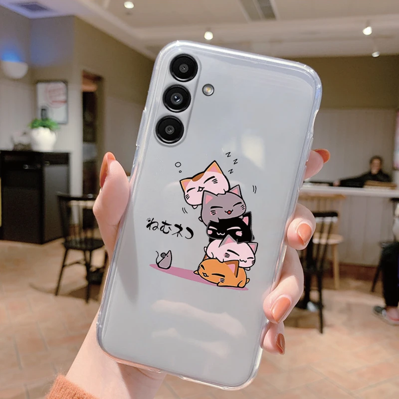 Para Samsung A15 4G 5G funda de 6,5 pulgadas funda facial de silicona suave transparente TPU funda de teléfono para Samsung Galaxy A 15 Fundas Coque parachoques - imagen 5