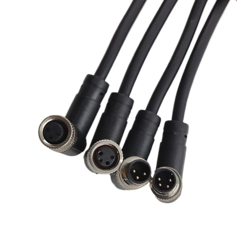 Cable Sensor M8 5 Pines 90° Impermeable Macho-Hembra - imagen 4