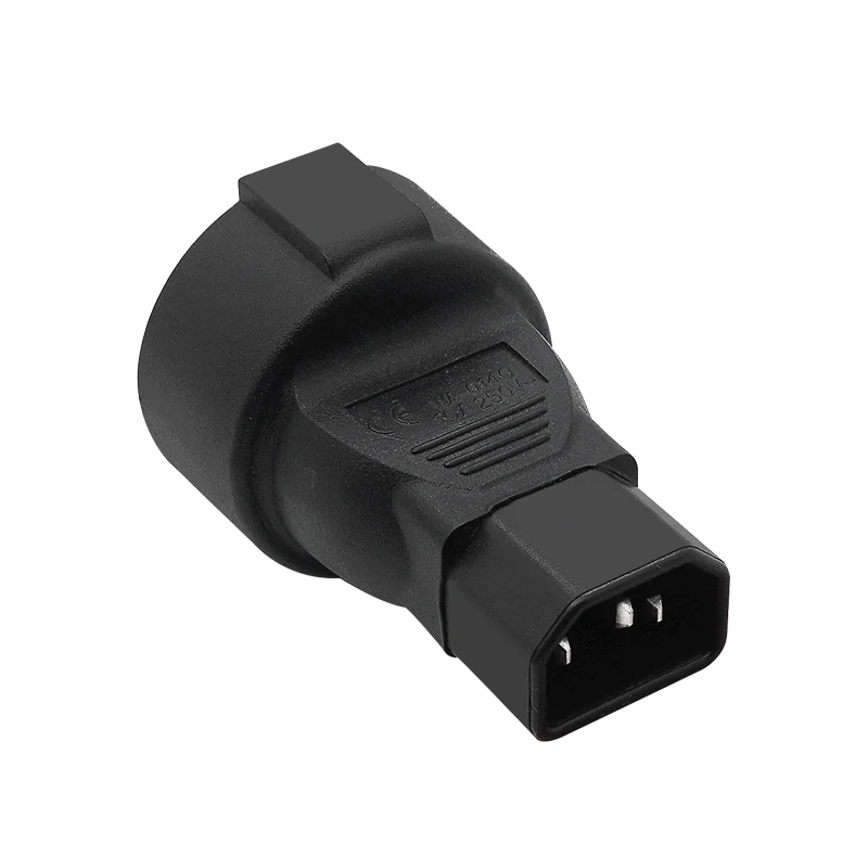 IEC320 C14 a la UE, IEC 320 C14 a adaptador de toma de corriente de la UE, convertidor de corriente de enchufe de CA de la UE, Cable PDU UPS - imagen 4