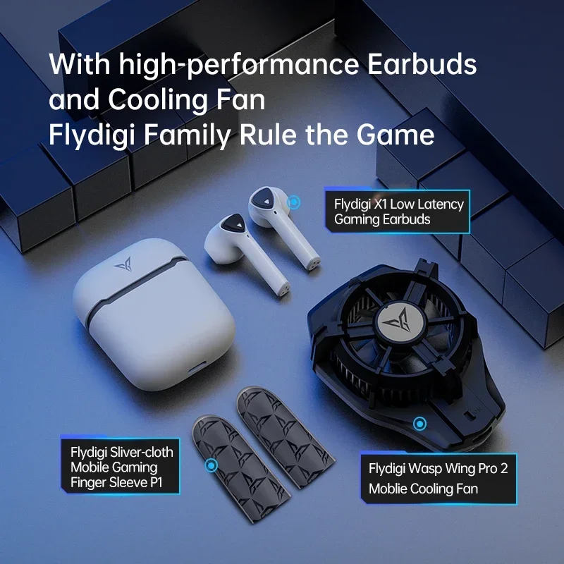 Flydigi P1 lite Funda para el dedo para juegos móviles de tela plateada para Free Fire PUBG Mobile CODM - imagen 5