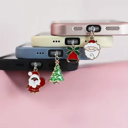 Tapón Antipolvo USB-C para iPhone con Colgante de Navidad