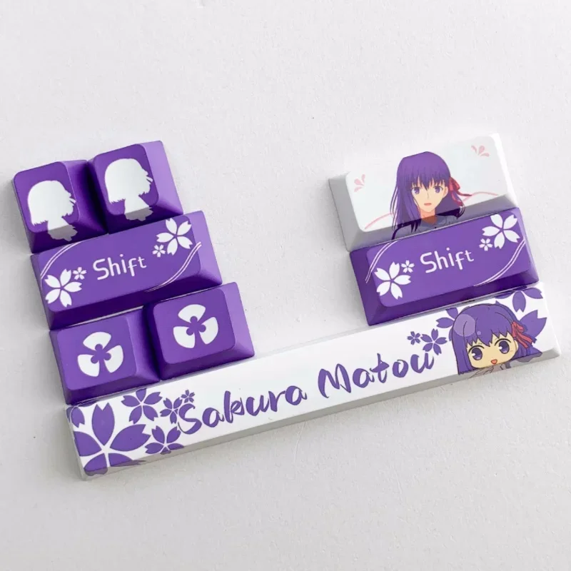 Sword Art Online Fate Anime Theme Keycap Spacebar juego de teclas adicionales Oem Original Factory Height Keycap, Teclado mecánico - imagen 3