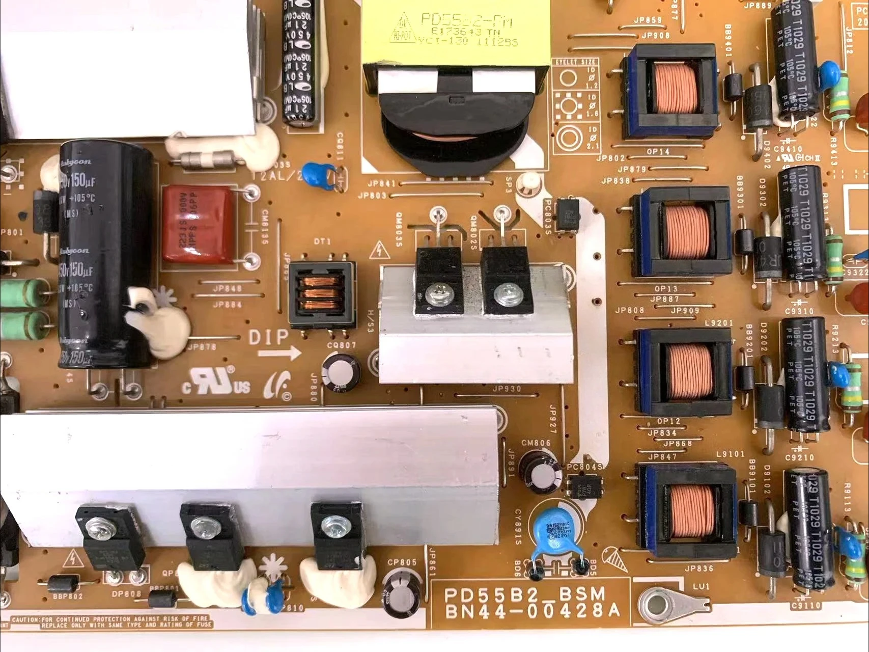 BN44-00428A = BN44-00428B PD55B2_BSM La placa de alimentación es para TV Samsung UE55D8000YQ UN55D7000LF UA55D8000YJ UA55D7000LJ UA55D6400UJ - imagen 2