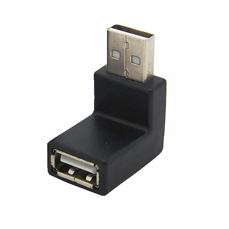Conector de extensión adaptador USB 2,0 A macho a hembra, doblado en ángulo izquierdo/derecho/arriba/abajo de 90 grados, para ordenador portátil - imagen 5