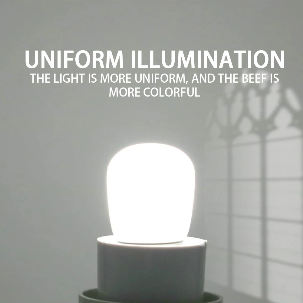 2 uds Mini bombilla de luz para nevera 110V 220V 3W B15 E12 E14 T22 T26 vidrio lechoso blanco cálido lámpara LED para refrigerador reemplazar luces halógenas - imagen 5