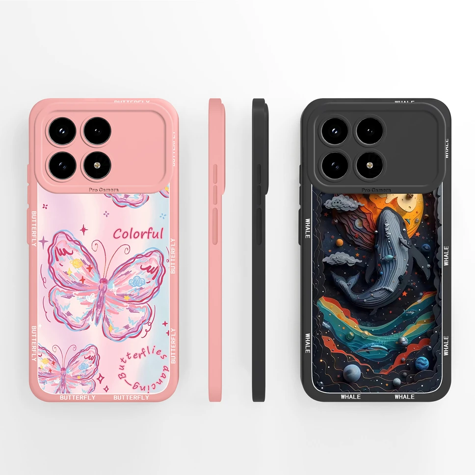 Para Xiaomi Redmi K90 Pro Max Funda de teléfono patrones de plantas abstractas Funda a prueba de golpes para Redmi K 90 Funda de silicona líquida suave Capa - imagen 4