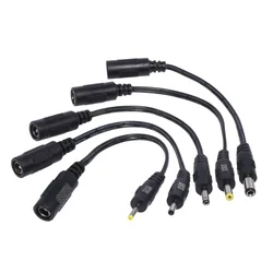 Adaptador Universal DC 5,5x2,1 mm – Pack 6 Conectores Corriente Multi-Tamaño