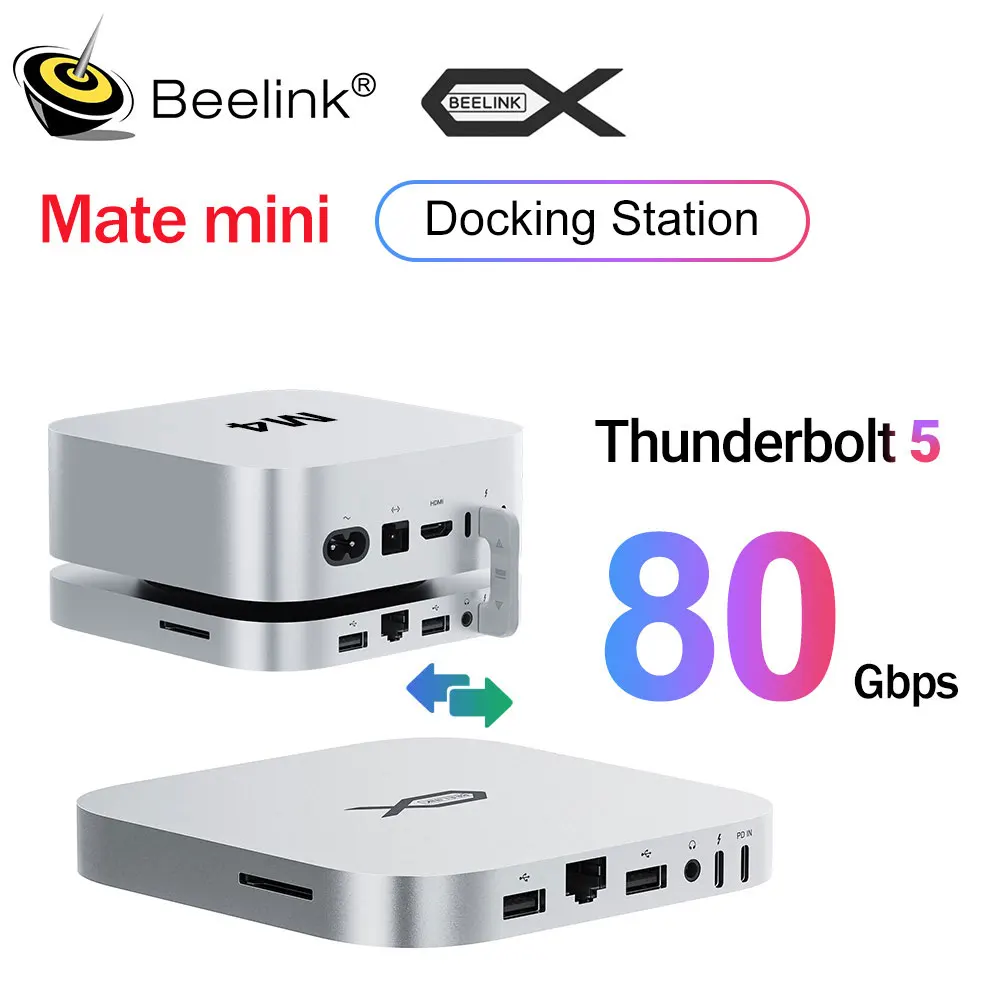 Beelink Mate Mini estación versión velocidad/capacidad Thunderbolt5 para todos los Mini PC SER9 SER8 SER5 computadora de juegos de escritorio - imagen 2