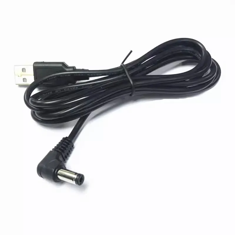 Cable de carga redondo de 90 grados, adaptador de carga de 5,5 M, DC 2,1x2,0mm a USB 1,5 macho, esblow - imagen 3