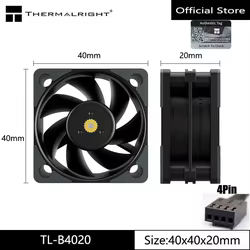 Thermalright TL-B4020 Ventilador para Chasis de Alto Flujo de Aire