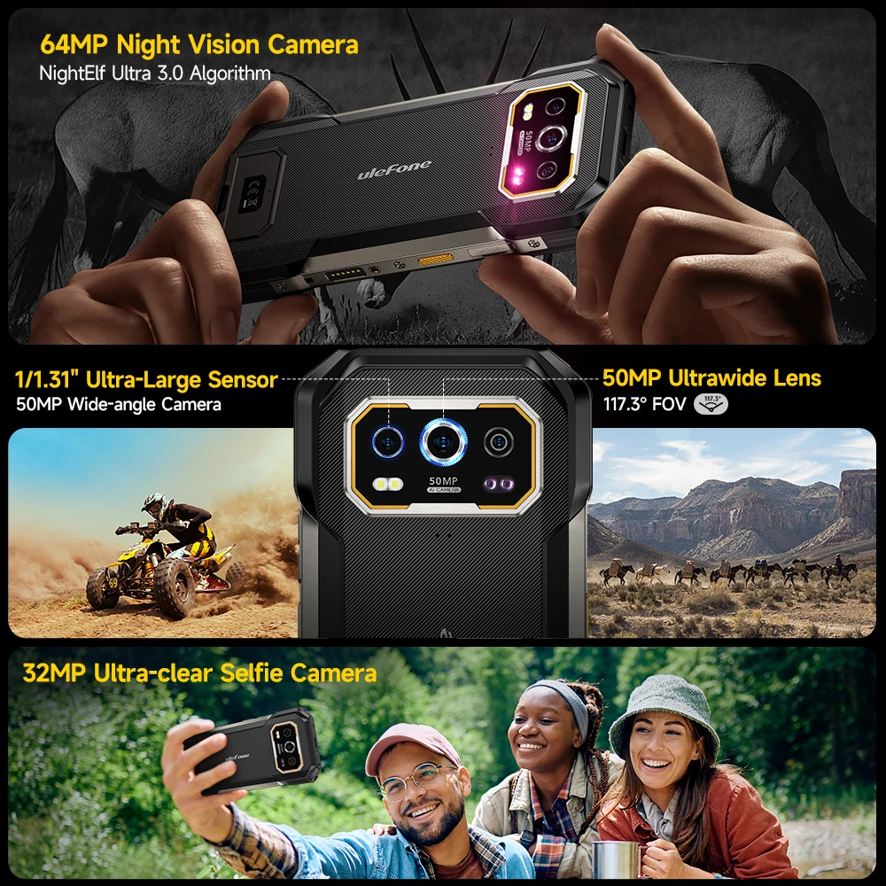 Ulefone Armor 27 Teléfono Robusto Android Visión Nocturna