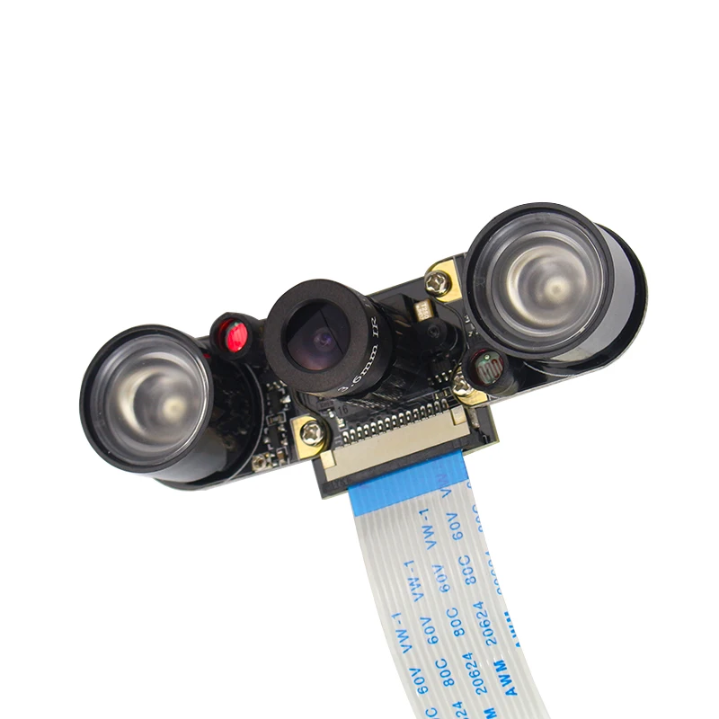 Cámara de visión nocturna para Raspberry Pi 4, módulo Webcam OV5647 de 5MP, 1080P, IR-CUT, ojo de pez, gran angular, para Raspberry Pi 4B 3B + 3B - imagen 2