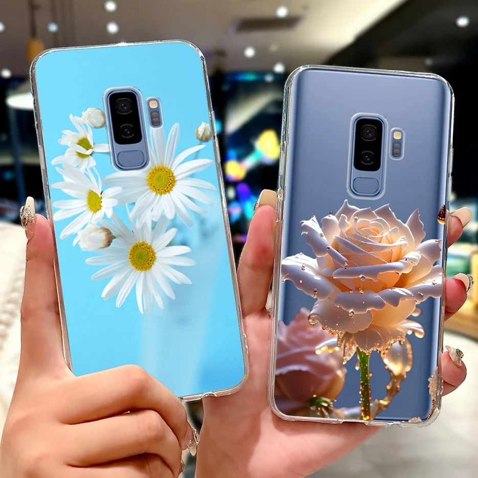 Para Samsung Galaxy S9 Plus funda SM-G965F nueva funda pintada de lujo funda de teléfono de silicona suave para Samsung S9 S 9 GalaxyS9 S9 + Shell - imagen 4