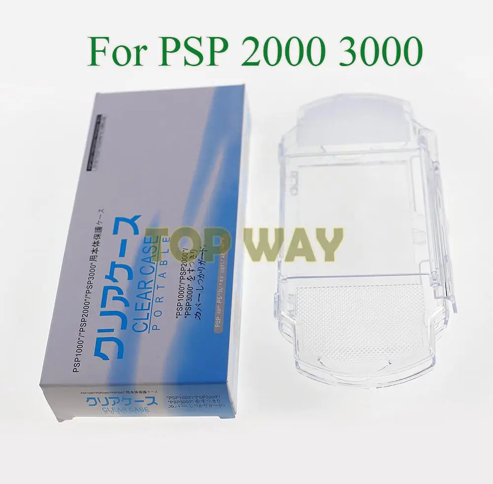 Funda protectora dura de cristal para PSP 2000 PSP3000, carcasa de color transparente, accesorios de reparación, 2 uds. - imagen 5