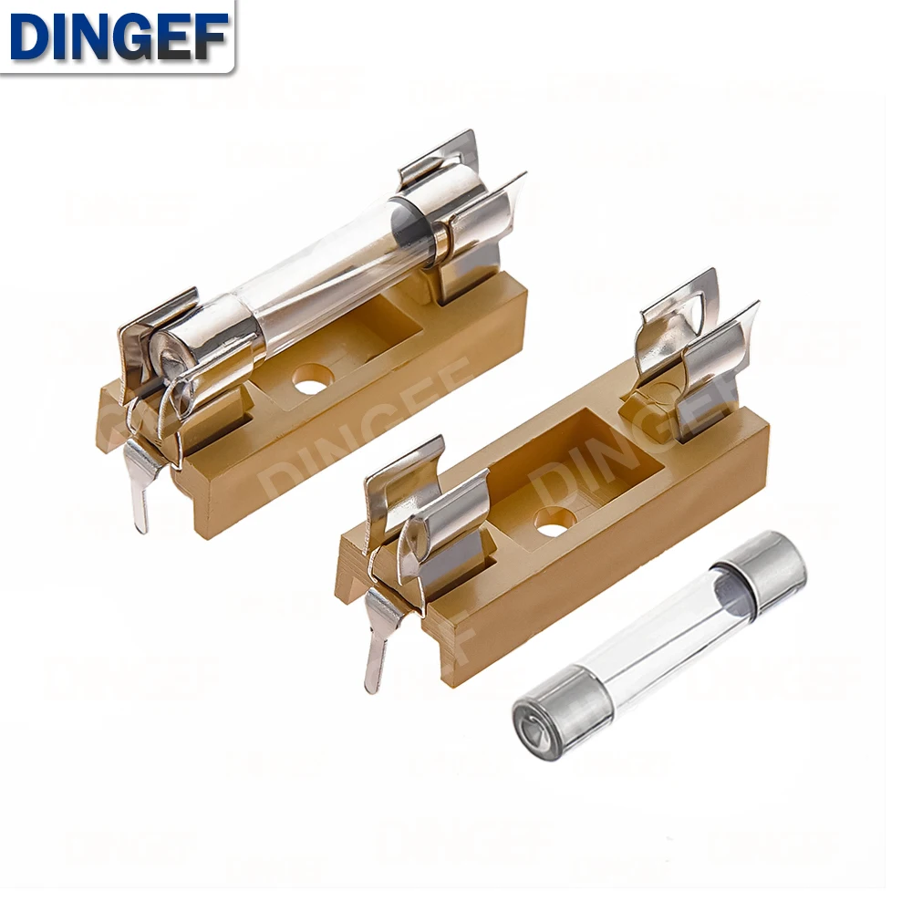 5 uds 5*20mm 6*30mm 250V portafusibles de vidrio soporte transparente con cubierta transparente bloques de fusibles 5X20MM 6X30MM cabezal de seguro - imagen 4