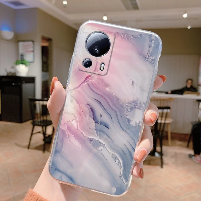 Para Xiaomi 13 Lite Funda de Color degradado carcasa protectora transparente Funda para Xiaomi Mi 13 Lite silicona 13Lite parachoques trasero Capa - imagen 5