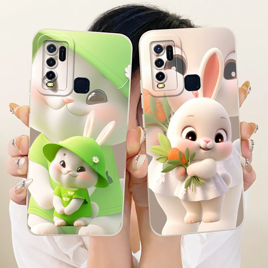 Para Vivo Y50 funda 1935 Linda funda pintada de caramelo de moda de dibujos animados funda de teléfono de silicona suave para Vivo Y30 Y 50 VivoY30 VivoY50 Shell - imagen 2