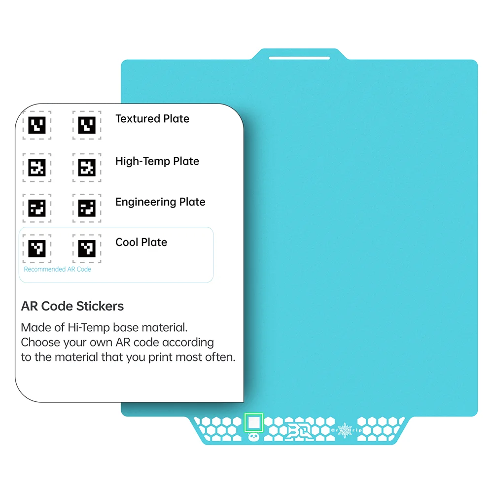 BIQU Panda Placa de construcción CryoGrip Pro recubrimiento sin obstrucciones resorte de acero de doble cara para impresora 3D BambuLab Voron Kobra Adventurer 5M - imagen 2