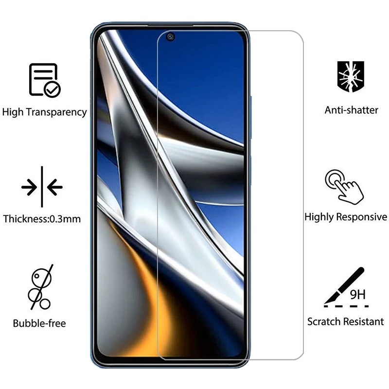 Funda de teléfono para xiaomi poco x4 pro vidrio templado en pocox4 x 4 4x x4pro pocox4pro 4g 5g contraportada 360 poc pco procase 5 g pro5g - imagen 2