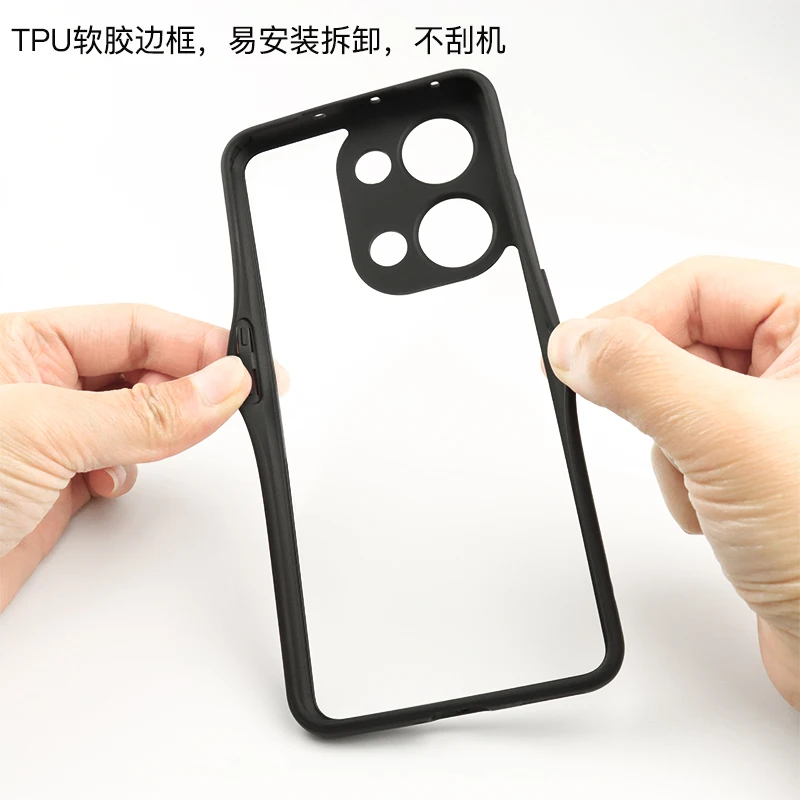 Funda para Oneplus Nord 3, carcasa protectora de TPU con marco de plástico, para teléfono móvil - imagen 4