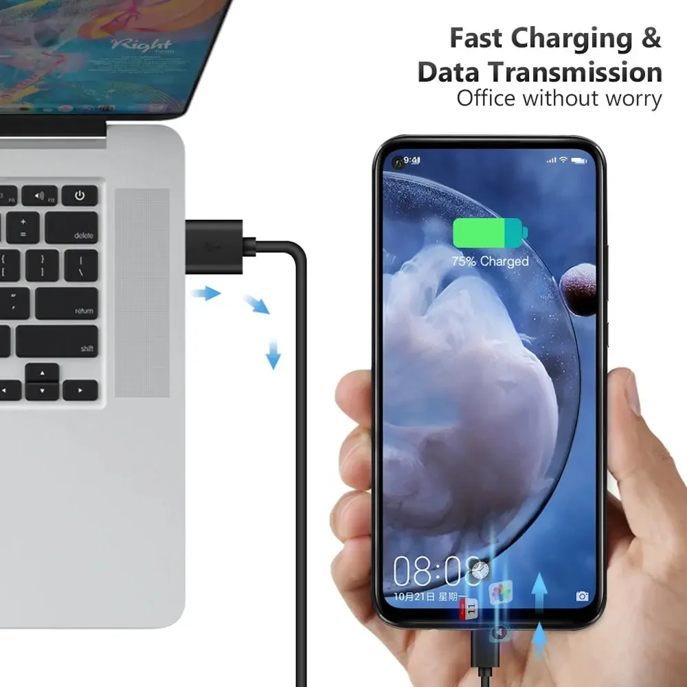 Cable de carga con interruptor USB tipo C, cable de datos con botón de encendido/apagado, compatible con datos y alimentación para teléfono móvil, lámpara de escritorio, ventilador, luz LED - imagen 4