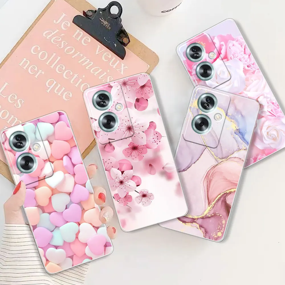 Funda de teléfono transparente para Oppo A79, A78, A59, A77S, TPU, silicona suave, Funda protectora transparente para Oppo A77, A76, A74 - imagen 3